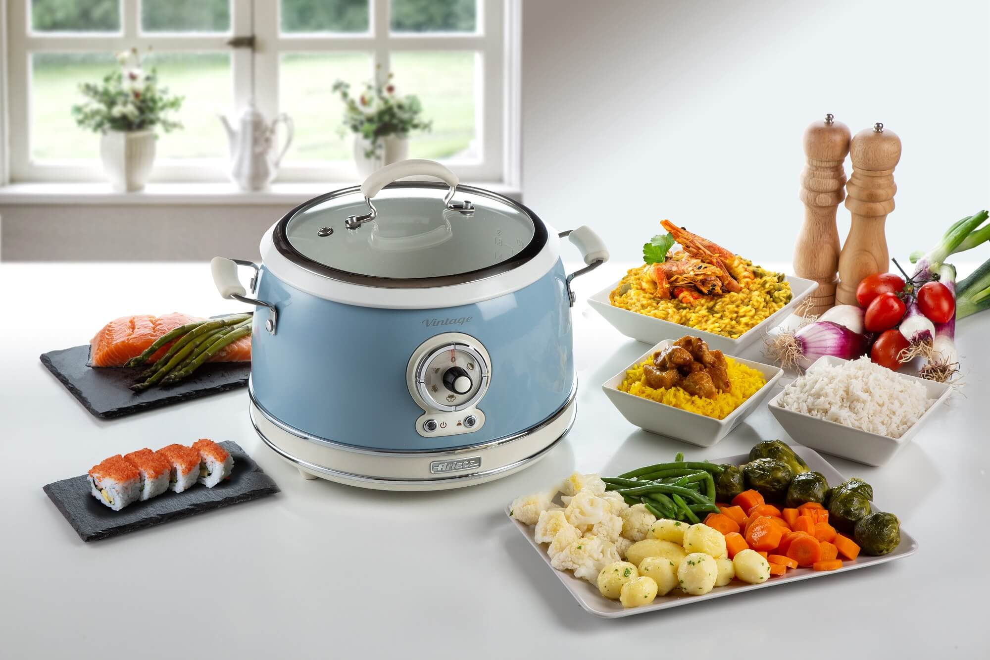 Electric Blue Rice Cooker, Rice Cooker & Slow Cooker