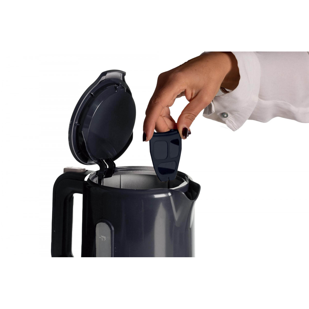 Bollitore Temperatura Regolabile  Wasserkocher, Kaffeemaschine weiß,  Küchengeräte
