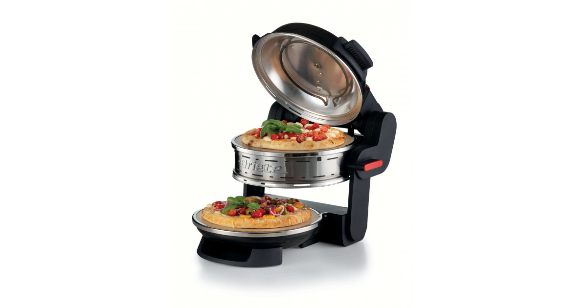 FORNO PER PIZZA ARIETE 0917 PIZZA IN 4 MINUTI NERO - Gica Elettronica